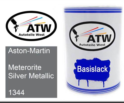 Aston-Martin, Meterorite Silver Metallic, 1344: 500ml Lackdose, von ATW Autoteile West.